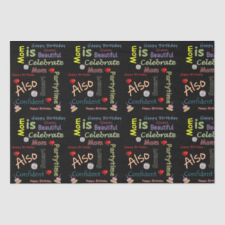 ハッピーバースデーティッシュペーパーママ 薄葉紙