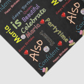 ハッピーバースデーティッシュペーパーマリア 薄葉紙 (詳細)