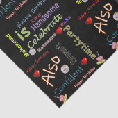 ハッピーバースデーティッシュペーパーモハメッド 薄葉紙 (詳細)