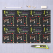 ハッピーバースデーティッシュペーパーラム 薄葉紙 (クラフト)