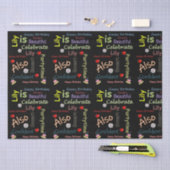 ハッピーバースデーティッシュペーパーリー 薄葉紙 (クラフト)