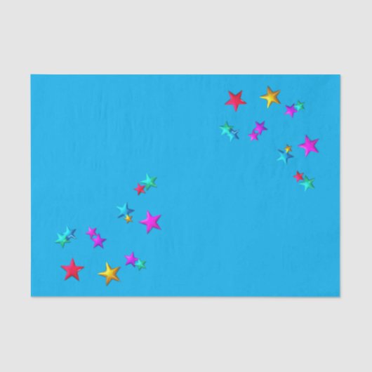 ハッピーバースデーティッシュペーパー星 薄葉紙 (正面)