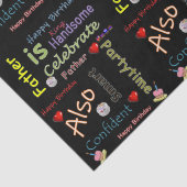 ハッピーバースデーティッシュペーパー父 薄葉紙 (詳細)