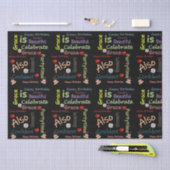 ハッピーバースデーティッシュペーパー猶予 薄葉紙 (クラフト)