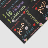 ハッピーバースデーティッシュペーパー義父 薄葉紙 (詳細)