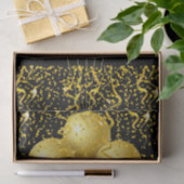 ハッピーバースデーティッシュペーパー金ゴールドバルーン 薄葉紙 (ギフト)