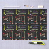 ハッピーバースデーティッシュペーパー霧 薄葉紙 (クラフト)