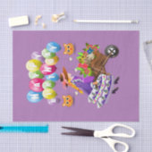 ハッピーバースデーティッシュペーパー ビクトリアン 薄葉紙 (クラフト)