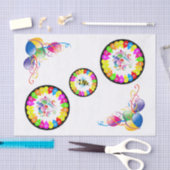 ハッピーバースデーティッシュペーパー（昆虫）マルハナバチ 薄葉紙 (クラフト)