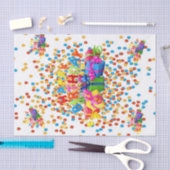 ハッピーバースデーティッシュペーパー 薄葉紙 (クラフト)