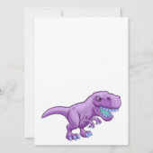 ハッピーバースデーティラノサウルス恐竜フラットカード (裏面)