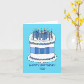 ハッピーバースデーテオ カード (黄色い花)
