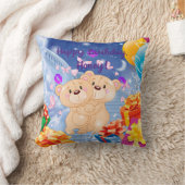 ハッピーバースデーテディベア クッション (ブランケット)