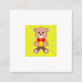 ハッピーバースデーテディ・ベア・エンクロージャカード エンクロージャーカード