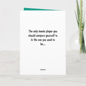 ハッピーバースデーテ🎾ニスグリーン💚誕生日カー🎉ド カード (裏面)