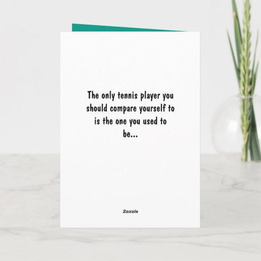 ハッピーバースデーテ🎾ニスグリーン💚誕生日カー🎉ド カード (裏面)