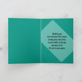 ハッピーバースデーテ🎾ニスグリーン💚誕生日カー🎉ド カード (内部)