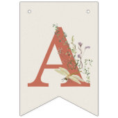 ハッピーバースデーテラコッタワイルドフラワーガール バンティングフラッグ (第3の旗)