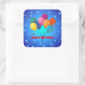 ハッピーバースデーテンプレート スクエアシール (バッグ)