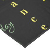 ハッピーバースデーテーブルクパーソナライズされたロ名 テーブルクロス (アングル)