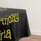 ハッピーバースデーテーブルクパーソナライズされたロ名 テーブルクロス (インサイチュ)