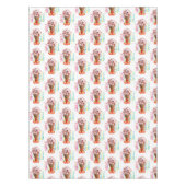 ハッピーバースデーテーブルクロスいちごアイスクリーム テーブルクロス (正面)