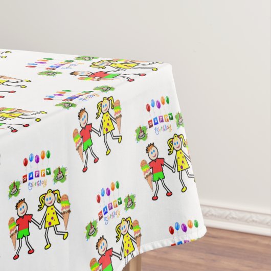 ハッピーバースデーテーブルクロスの双子 テーブルクロス (インサイチュ)