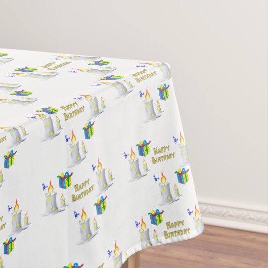 ハッピーバースデーテーブルクロスろうそく テーブルクロス (インサイチュ)