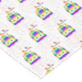 ハッピーバースデーテーブルクロスカラフルキャンドル テーブルクロス (アングル)