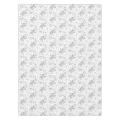 ハッピーバースデーテーブルクロスシルバーハート テーブルクロス (正面)