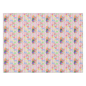 ハッピーバースデーテーブルクロストライプス テーブルクロス (正面(横))