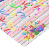 ハッピーバースデーテーブルクロストライプス テーブルクロス (アングル)