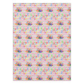 ハッピーバースデーテーブルクロストライプス テーブルクロス (正面)