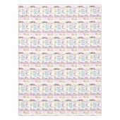 ハッピーバースデーテーブルクロスフレンズファミリー テーブルクロス (正面)