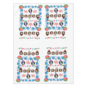 ハッピーバースデーテーブルクロスペンギンピンクピッグ テーブルクロス (正面)