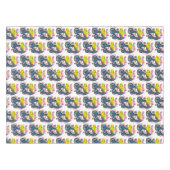 ハッピーバースデーテーブルクロスミュージシャンギター テーブルクロス (正面(横))