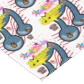 ハッピーバースデーテーブルクロスミュージシャンギター テーブルクロス (アングル)