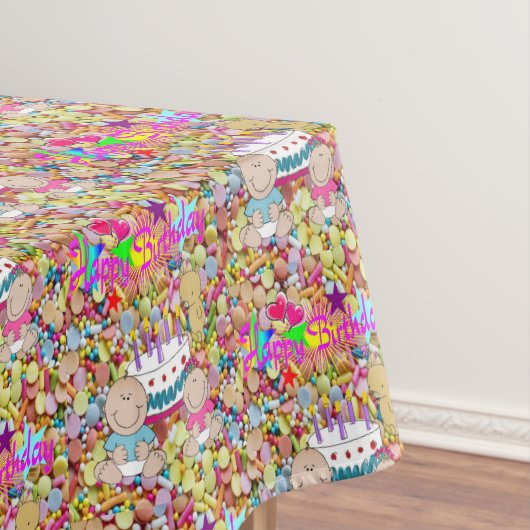 ハッピーバースデーテーブルクロス テーブルクロス (インサイチュ)