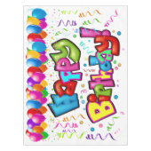 ハッピーバースデーテーブルクロス テーブルクロス (正面)