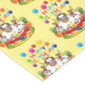 ハッピーバースデーテーブルクロフルーツケーキサル テーブルクロス (アングル)