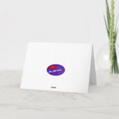 ハッピーバースデーディスクゴルフ用グリーティングカード カード (裏面)