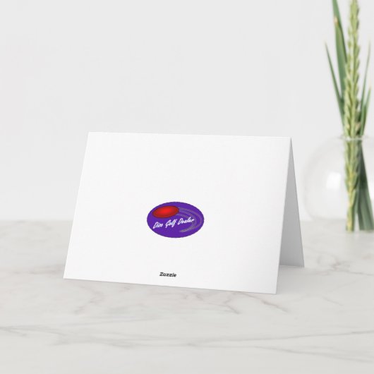 ハッピーバースデーディスクゴルフ用グリーティングカード カード (裏面)