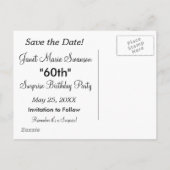 ハッピーバースデーディバガール | DIY名 |アクア 案内ポストカード (裏面)