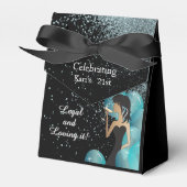 ハッピーバースデーディバガール | DIY名 |ターコイズ フェイバーボックス (正面サイド)