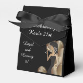 ハッピーバースデーディバガール | DIY名 |ブロンズ フェイバーボックス (正面サイド)