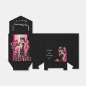 ハッピーバースデーディバガール | DIY名 |ルビー赤 フェイバーボックス (折り畳みなし)