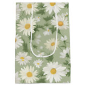 ハッピーバースデーデイジーとジッパー ミディアムペーパーバッグ (裏面)