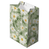 ハッピーバースデーデイジーとジッパー ミディアムペーパーバッグ (裏面アングル)