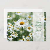 ハッピーバースデーデイジーの友だちポストカード ポストカード (正面/裏面)