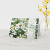 ハッピーバースデーデイジー親愛の友人 カード (黄色い花)